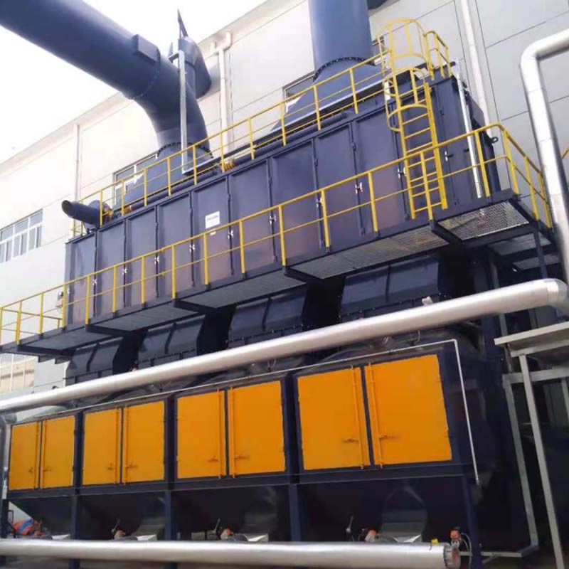 نظام امتزاز الكربون المنشط، وإزالة الكربون، والاحتراق التحفيزي